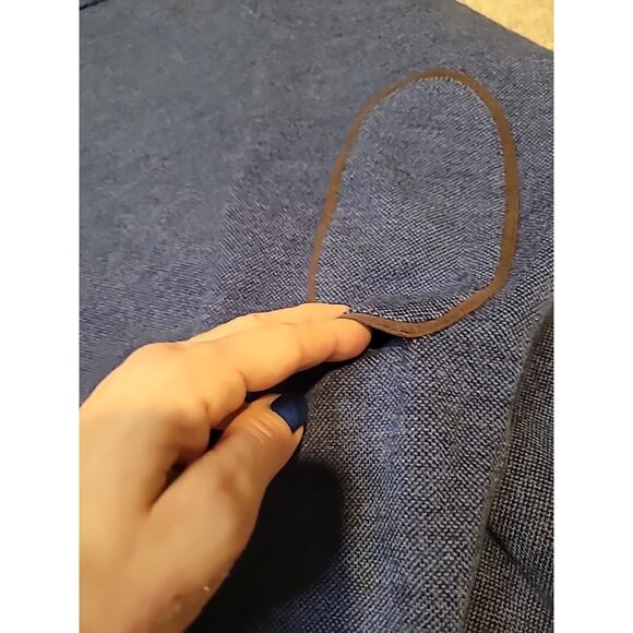 Peter Millar Blue Merino Wool Crewneck Sweater XL Elbow Patch Preppy EUC - Picture 7 of 7